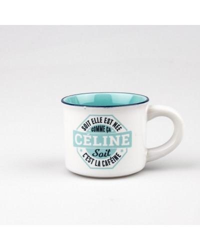 TASSE EXPRESSO personnalisée prénom CELINE