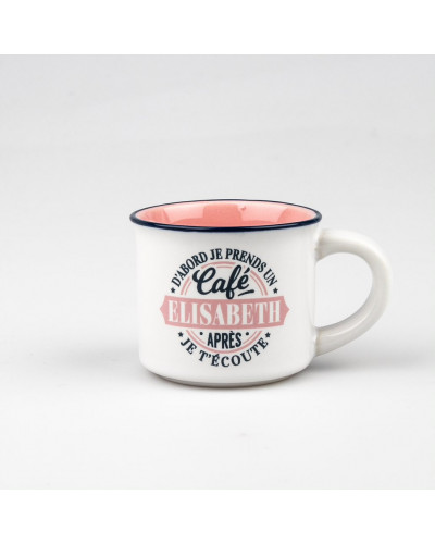 TASSE EXPRESS personnalisée prénom ELISABETH
