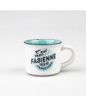 TASSE EXPRESSO personnalisée prénom FABIENNE