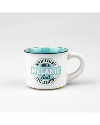 TASSE EXPRESSO personnalisée prénom MELANIE