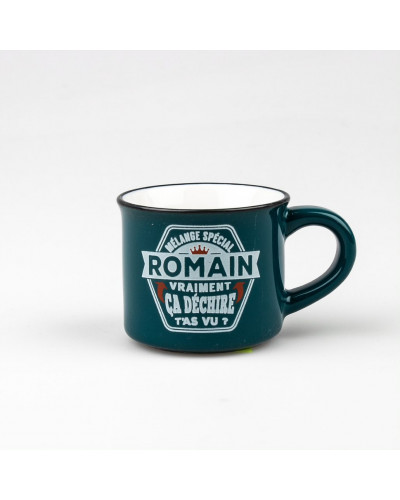 TASSE EXPRESSO personnalisée prénom ROMAIN