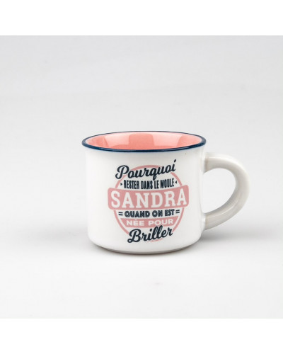 TASSE EXPRESSO personnalisée prénom SANDRA