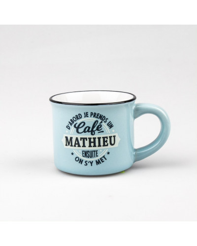 TASSE EXPRESSO personnalisée prénom MATHIEU