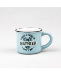 TASSE EXPRESSO personnalisée prénom MATHIEU