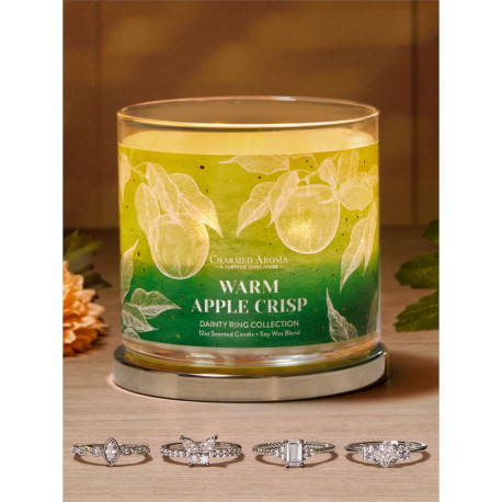 Bougie parfumée WARM APPLE CRISP-Charmed Aroma