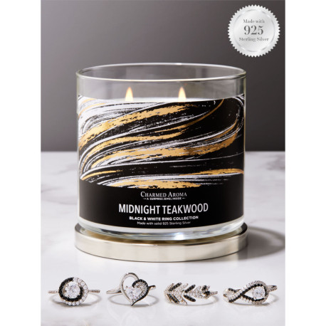 Bougie parfumée MIDNIGHT TEAKWOOD-Charmed Aroma