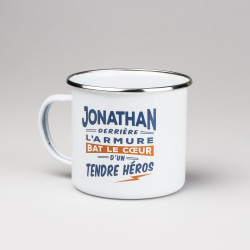 MUG MÉTAL personnalisé prénom JONATHAN