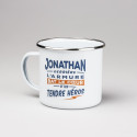 MUG MÉTAL personnalisé prénom JONATHAN