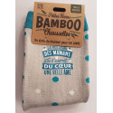 Chaussettes personnalisées MEILLEURE DES MAMANS- Fibre de bambou