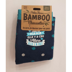 Chaussettes personnalisées NANA- Fibre de bambou