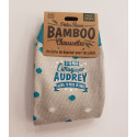Chaussettes personnalisées AUDREY- Fibre de bambou