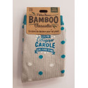 Chaussettes personnalisées CAROLE- Fibre de bambou