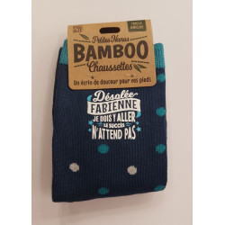 Chaussettes personnalisées FABIENNE- Fibre de bambou