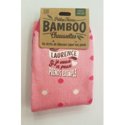 Chaussettes personnalisées LAURENCE- Fibre de bambou
