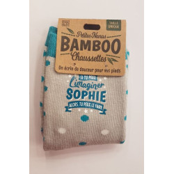 Chaussettes personnalisées SOPHIE- Fibre de bambou
