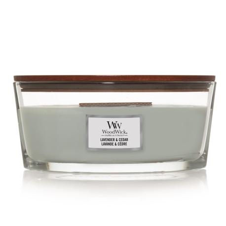  Bougie parfumée Ellipse Woodwick LAVANDE ET CEDRE