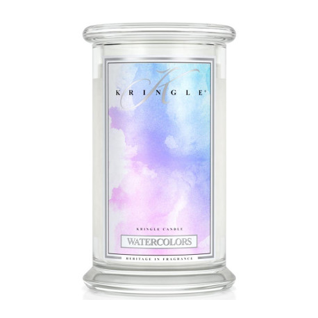 WATERCOLORS Grande jarre Kringle Candle
