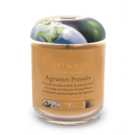Bougie parfumée AGRUMES PRESSÉS Heart and Home