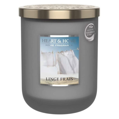 Bougie parfumée LINGE FRAIS Heart and Home