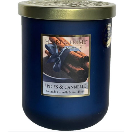 BOUGIE PARFUMEE EPICES ET CANELLE HEART AND HOME