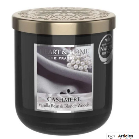 Bougie parfumée CACHEMIRE Heart and Home