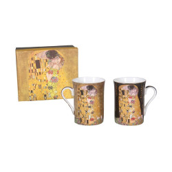 COFFRET de 2 MUGS " LE BAISER " KLIMT