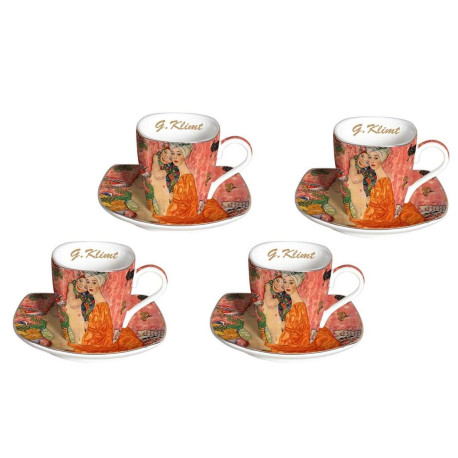 ENSEMBLE de 4 TASSES LES AMIES DE KLIMT