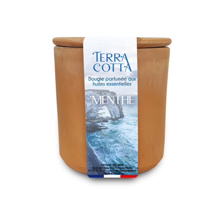 Bougie parfumée TERRACOTTA MENTHE Odyssée des Sens