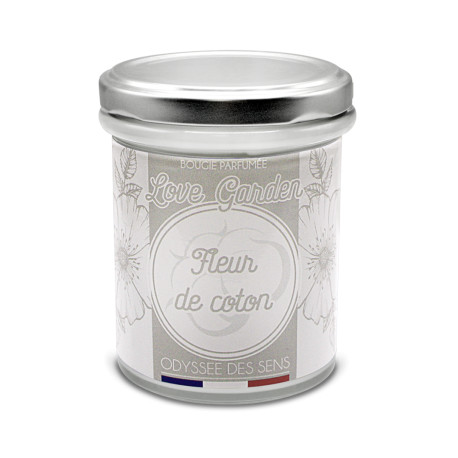 Bougie parfumée LOVEGARDEN FLEUR DE COTON Odyssée des Sens