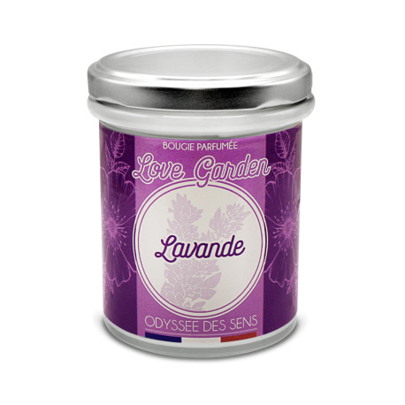 Bougie parfumée LOVEGARDEN LAVANDE Odyssée des Sens