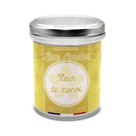 Bougie parfumée LOVEGARDEN FLEUR DE MONOI Odyssée des Sens