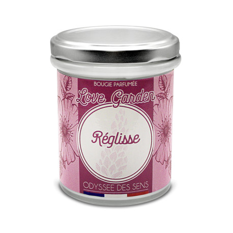 Bougie parfumée LOVEGARDEN REGLISSE Odyssée des Sens