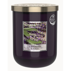 Bougie parfumée LAVANDE ET SAUGE  Heart and Home