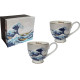 ENSEMBLE de 2 DEJEUNERS VAGUE HOKUSAI