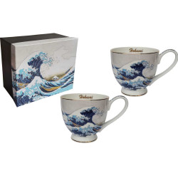 ENSEMBLE de 2 DEJEUNERS VAGUE HOKUSAI
