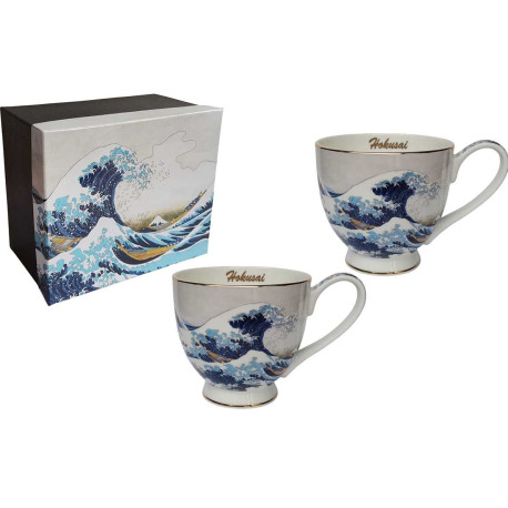 ENSEMBLE de 2 DEJEUNERS VAGUE HOKUSAI