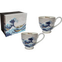 ENSEMBLE de 2 DEJEUNERS VAGUE HOKUSAI