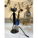 STATUETTE CHAT BASSISTE
