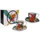ENSEMBLE de 2 TASSES + SOUS TASSES KANDINSKY