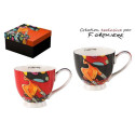 COFFRET de 2 DEJEUNERS 500ML LA FEMME A POIS F. GROSLIERE
