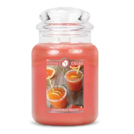Bougie parfumée GOOSE CREEK grande jarre GRAPEFRUIT PEACH 