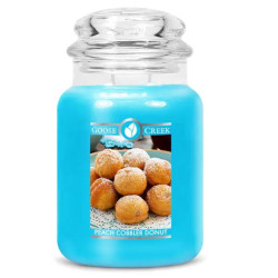 Bougie parfumée GOOSE CREEK grande jarre PEACH COBBLER DONUT 