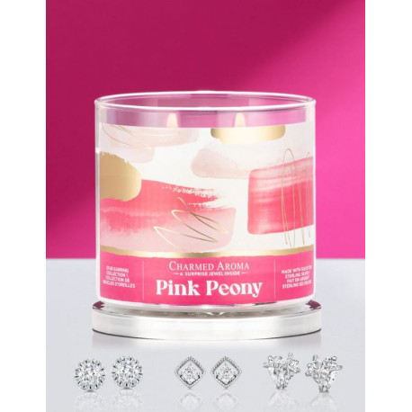 Bougie parfumée PINK PEONY-Charmed Aroma