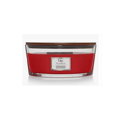 Bougie parfumée Ellipse Woodwick BAIES POURPRES