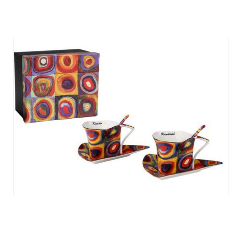 COFFRET de 2 TASSES 180 ML + 2 CUILLERES KANDINSKY