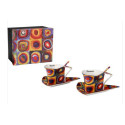 COFFRET de  2 TASSES 180 ML + 2 CUILLERES KANDINSKY
