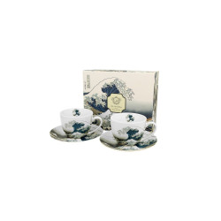 COFFRET 2 TASSES + SOUCOUPES 280 ML HOKUSAI