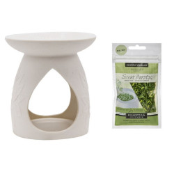 BRULEUR ET SACHET PARFUMÉ EUCALYPTUS ET 