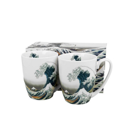 COFFRET 2 MUGS 360ML HOKUSAI