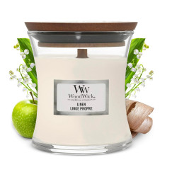 Bougie parfumée petite jarre Woodwick LINGE PROPRE